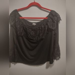 Essentials shoulder drop blouse